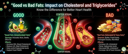 Good vs Bad Fats: Impact on Cholesterol and Triglycerides