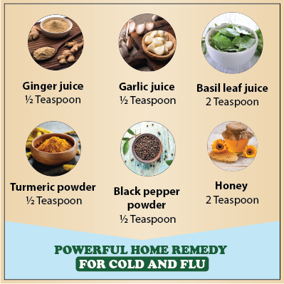 Powerful home remedy for cold and flu