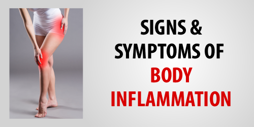 What are the signs and symptoms of body Inflammation?