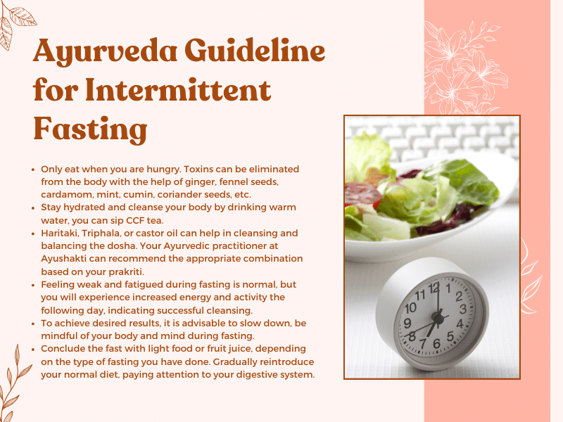 Ayurveda Guideline for Intermittent Fasting